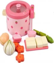 Mother Garden Handmade Wooden Pretend Play Toy--Vegetables Pot Set