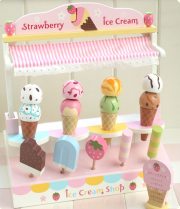 Mother Garden Handmade Wooden Pretend Play Toy--Ice Cream Parlor Shop Set