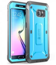 Galaxy S6 Edge Supcase Unicorn Beetle Pro Rugged Holster Case Blue/Black