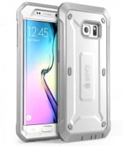 Galaxy S6 Edge Supcase Unicorn Beetle Pro Rugged Holster Case White/Gray