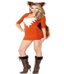Halloween Sexy Fox Dress Ears Tail Women's Costume