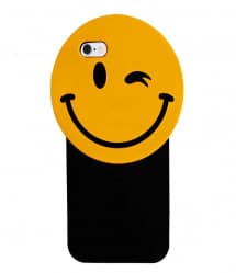 Big Yellow Happy Face Silicone Case iPhone 6 6s