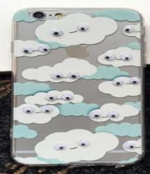Clouds Googly Eyes Case for iPhone 6 6s