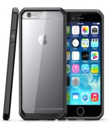 iPhone 6s 6 Supcase Unicorn Beetle Hybrid Protective Bumper Case Clear/Black