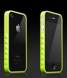 More Thing Neon Green Slade Glam Rocka Jelly Ring iPhone 4 Bumper Case