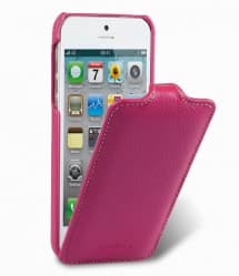 Melkco Premium Leather Case for Apple iPhone 5 - Jacka Type (Purple)