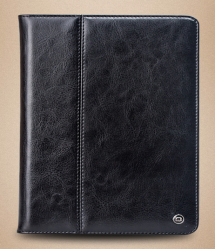 Elegant Folio Real Leather Wallet Flip Case and Stand for iPad Air