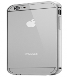 Sleek Full Body Sliding Backplate Apple Logo Bumper Case for iPhone 6 Plus