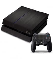 PS4 Smooth Black Decal Skin for Console and Controller