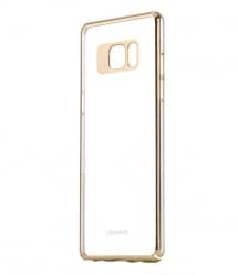 USAMS Clear Thin Metal TPU Case for Galaxy Note 7 Gold
