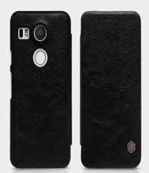 LG Nexus 5X Genuine Leather Flip Case