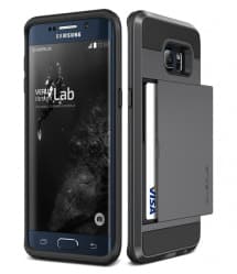 Verus Damda Hard Credit Card ID Holder Case For Galaxy S6 Edge Plus Steel Silver