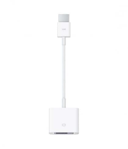 Apple - Video adapter - F 24 pin digital DVI to M 19 pin HDMI Type A