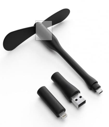 Mota FanFan Mobile Phone Fan Plug In MicroUSB Port for all Phones with MicroUSB Port