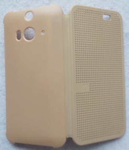 HTC Butterfly 2 Dot View Case Gold