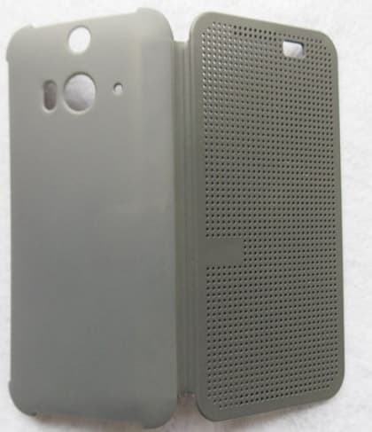 HTC Butterfly 2 Dot View Case Grey