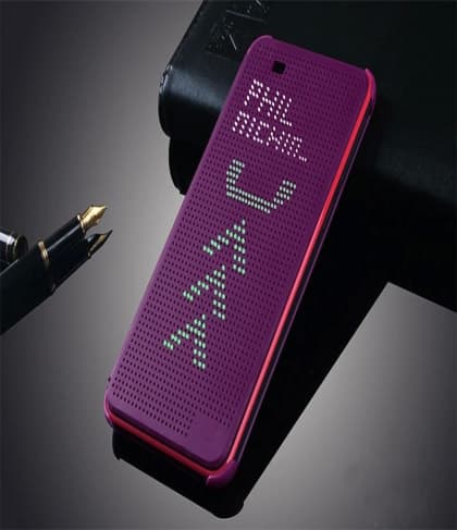 HTC Desire 620 Dot View Case Purple