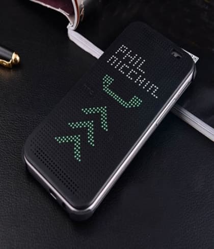 HTC E9 Plus E9+ Dot View Case Black