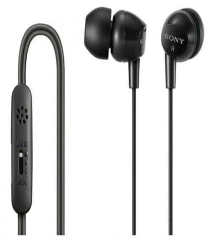 Sony DR EX14VP/BLK In-Ear Headset - Black