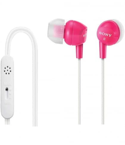 Sony DR EX14VP/BLK In-Ear Headset - Pink