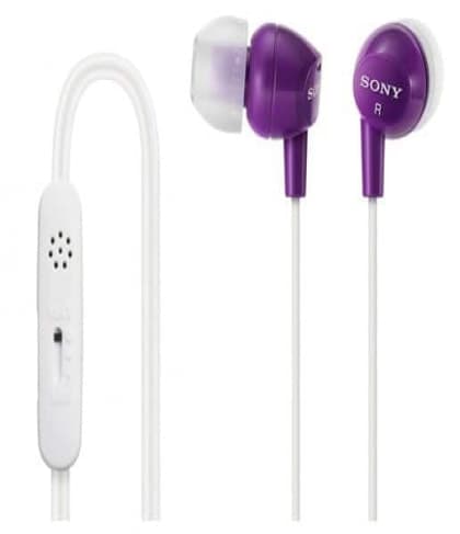 Sony DR EX14VP/BLK In-Ear Headset - Purple