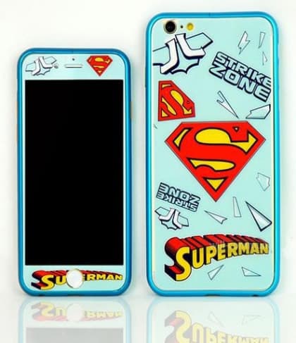 Superman Bumper Skin Decal Case for iPhone 6
