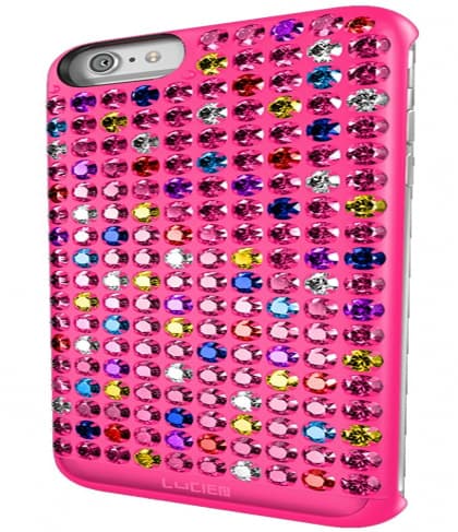 iPhone 6 6s Lucien Multi Color Pink Jewel Case
