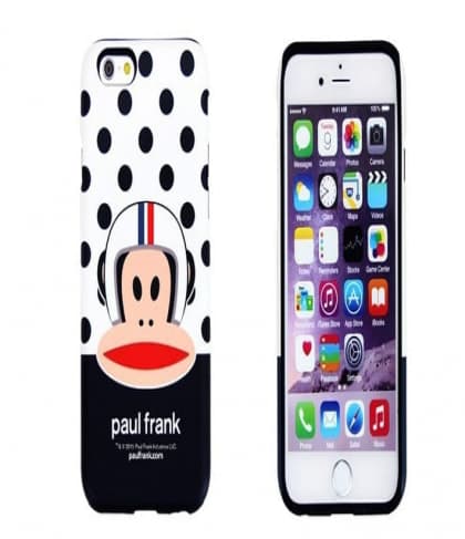 Paul Frank Helmet Julius White Black Polka Dots iPhone 6 Plus Case