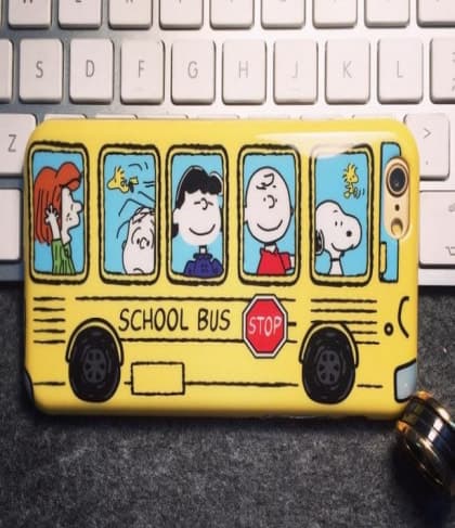Snoopy Charlie Brown Peanuts School Bus iPhone 6 Plus Case