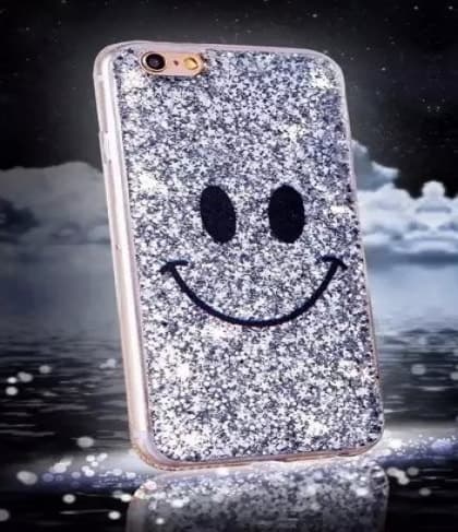Smile Case Happy Face Glitter for iPhone 6 Plus