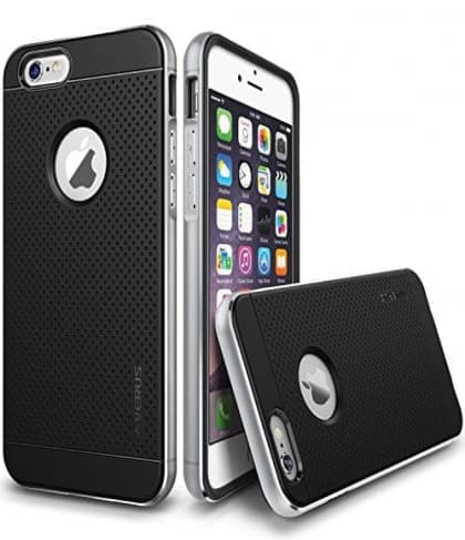 Verus Satin Silver iPhone 6 Plus Case Iron Shield Series