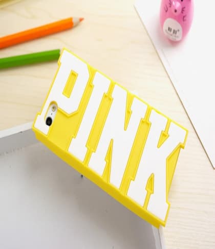 Pink Raised Logo Case for iPhone 6