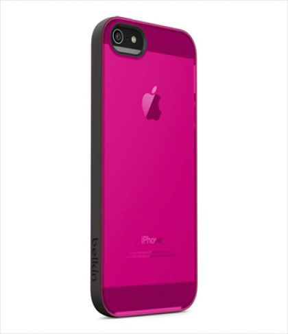 Belkin Grip Candy Sheer for iPhone 5 5s Blacktop Day Glow