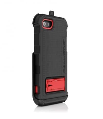 Ballistic iPhone 5 5s Hard Core Series Case Black Red