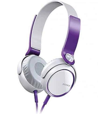 Sony MDR XB400/VLT Headphones Purple