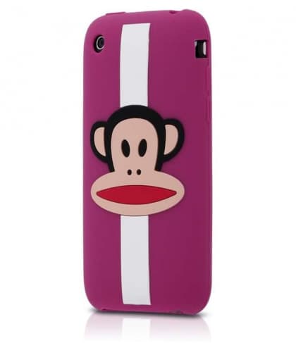 Paul Frank Zoom Stripe Julius Purple Silicone Case for iPhone 3G/3GS