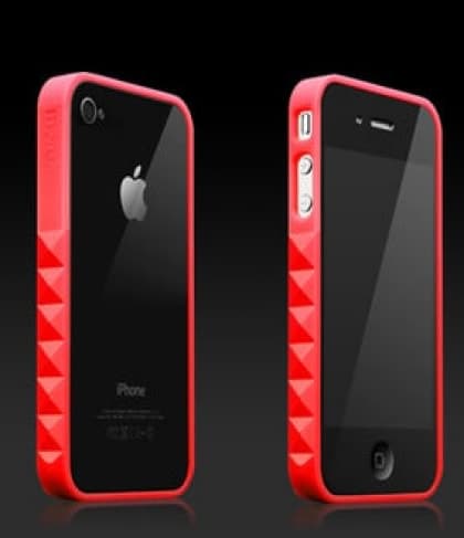 More Thing Red Bowie Glam Rocka Jelly Ring iPhone 4 Bumper Case
