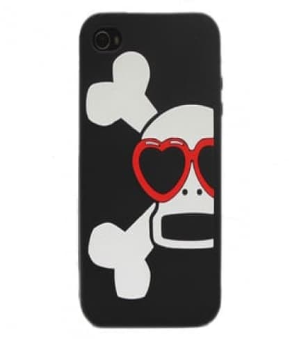 Paul Frank Heart Glasses Skurvy Silicone Case for iPhone 4 