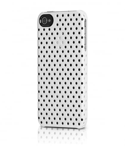iphone 4 perforated snap black