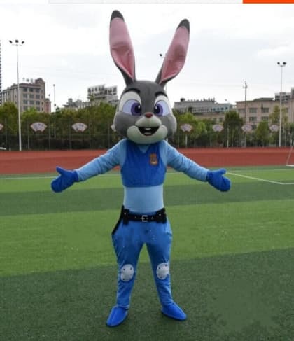 Giant Judy Hopps Zootopia Cosplay Halloween Costume Mascot