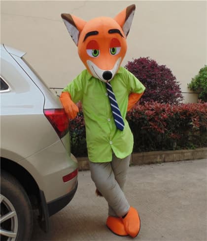 Giant Nick Wilde Zootopia Cosplay Halloween Costume Mascot