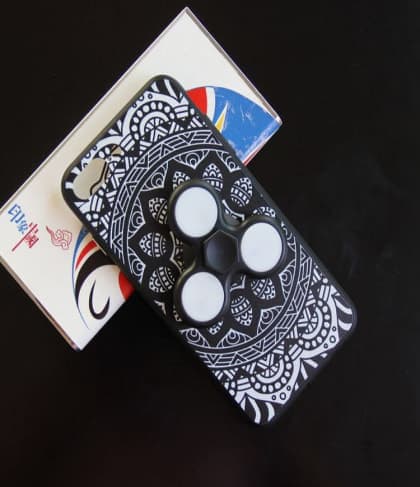 Fidget Spinner Holder Case for Galaxy S8 With Led Spinner