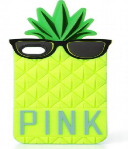 Pineapple Case for iPhone 4 4S from Victoria's Secret Pink Soft Durable Pull-On Case