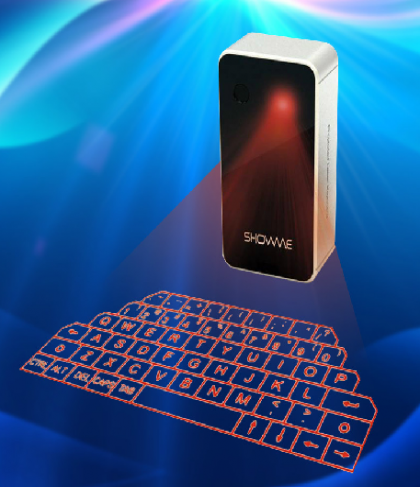 Virtual Laser Projection Keyboard for iPads, Android Tablets, and Computers