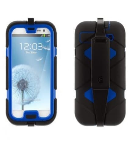 Griffin Survivor Black Blue with Belt Clip for Samsung Galaxy S3 III GB36053-2