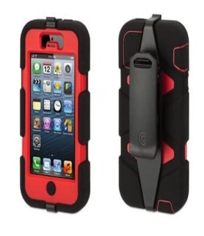 Griffin Survivior Case for iPhone Black Red