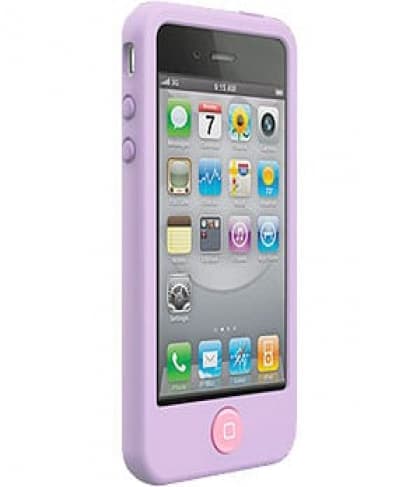SwitchEasy Colors Pastels Lilac Purple Silicone Case for iPhone 4 