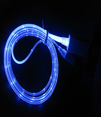 LED Sync Charging Lightning Cable for iPhone 5 5s iPad Air iPad Mini