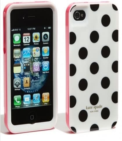 Kate Spade New York Agenda La Pavillion Black Polka Dot Multi Hard Case for iPhone 4 