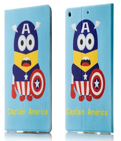 Minion Avengers Captain America Smart Case for iPad Air